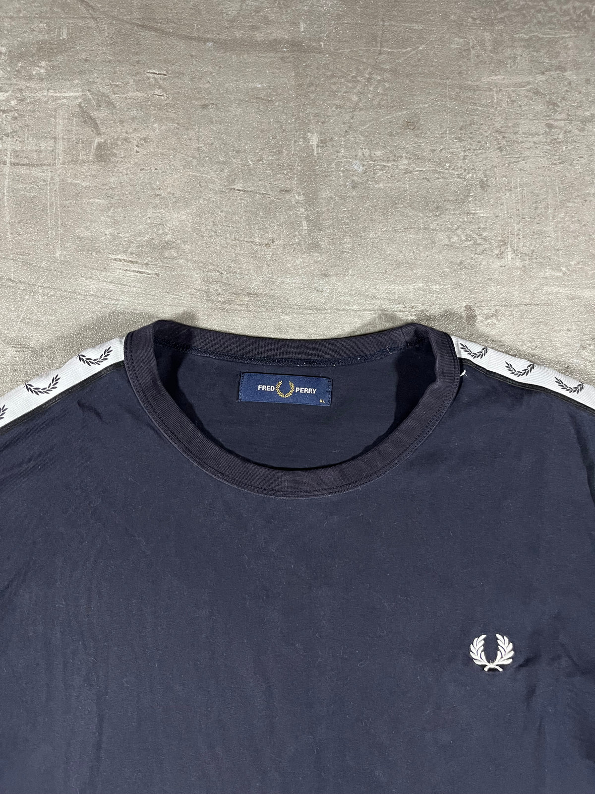 Fred Perry T-shirt Schwarz Taped XL