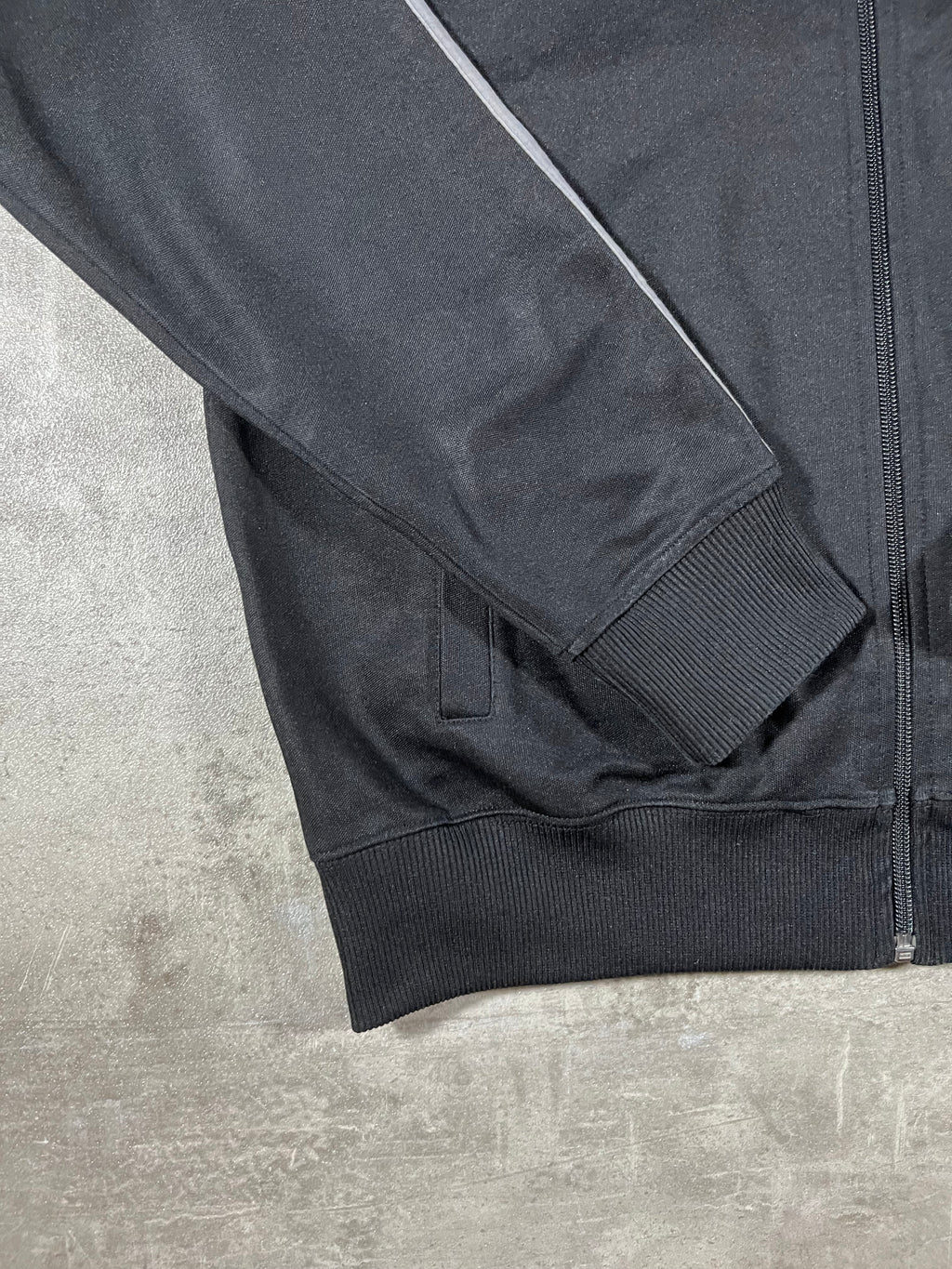 Fred Perry Vintage Trainingsjacke Taped Schwarz/ Grau M