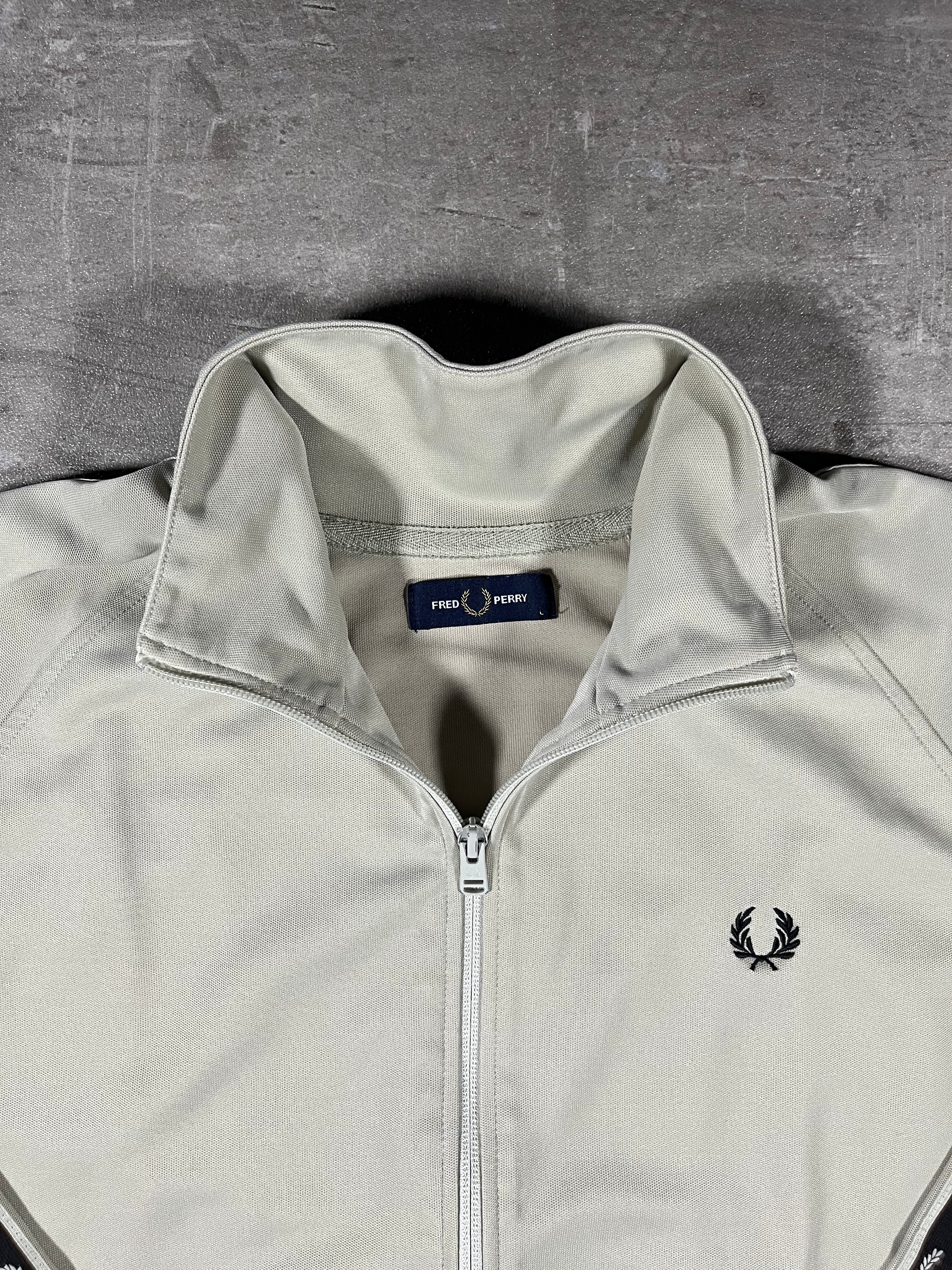 Fred Perry Trainingsjacke Taped Beige L