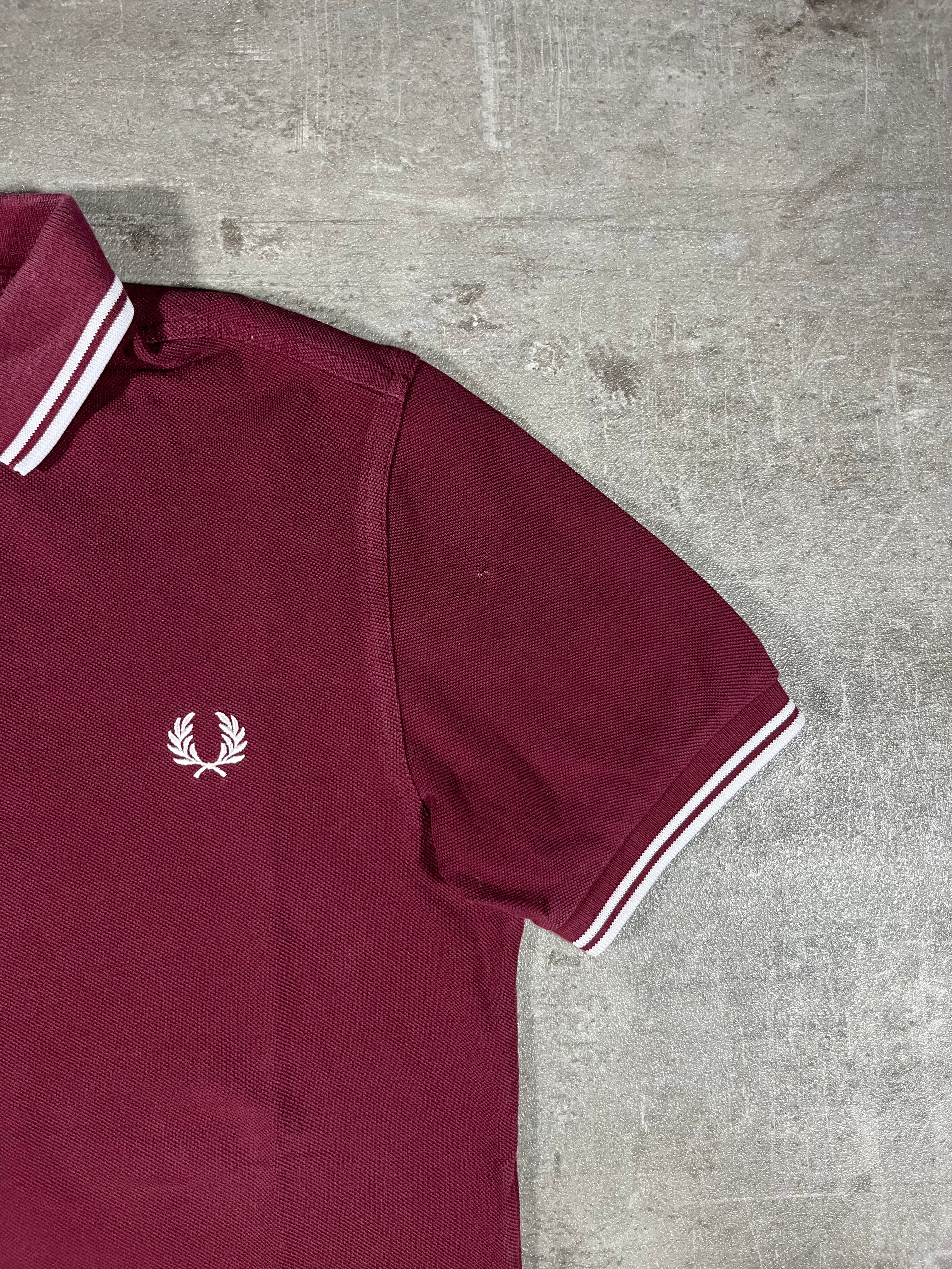 Fred Perry Poloshirt Bordeaux S