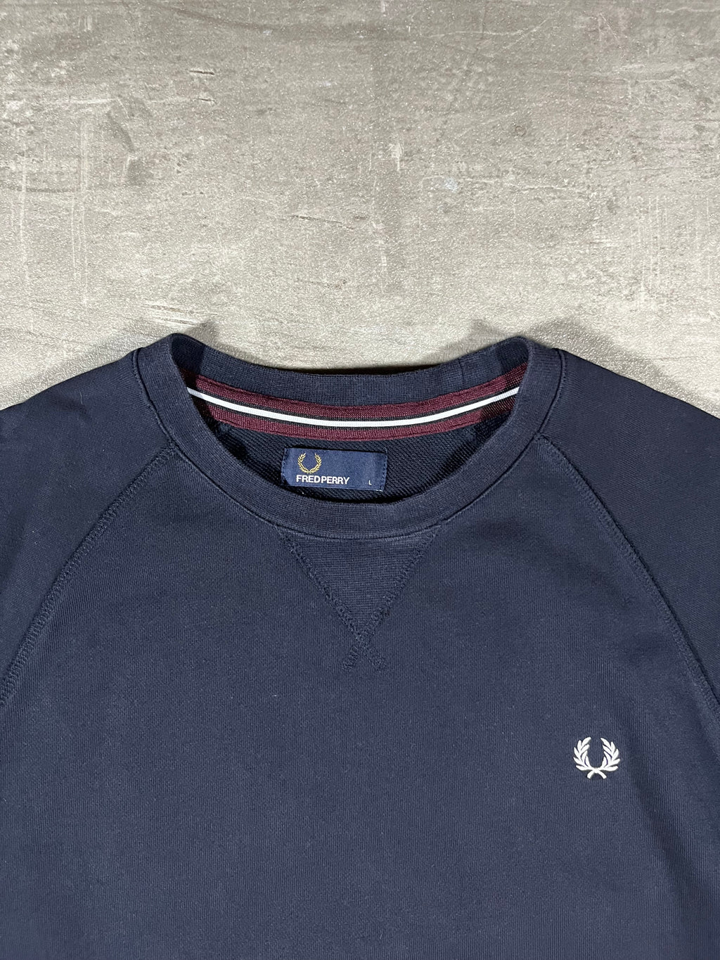 Fred Perry Sweater Schwarz L
