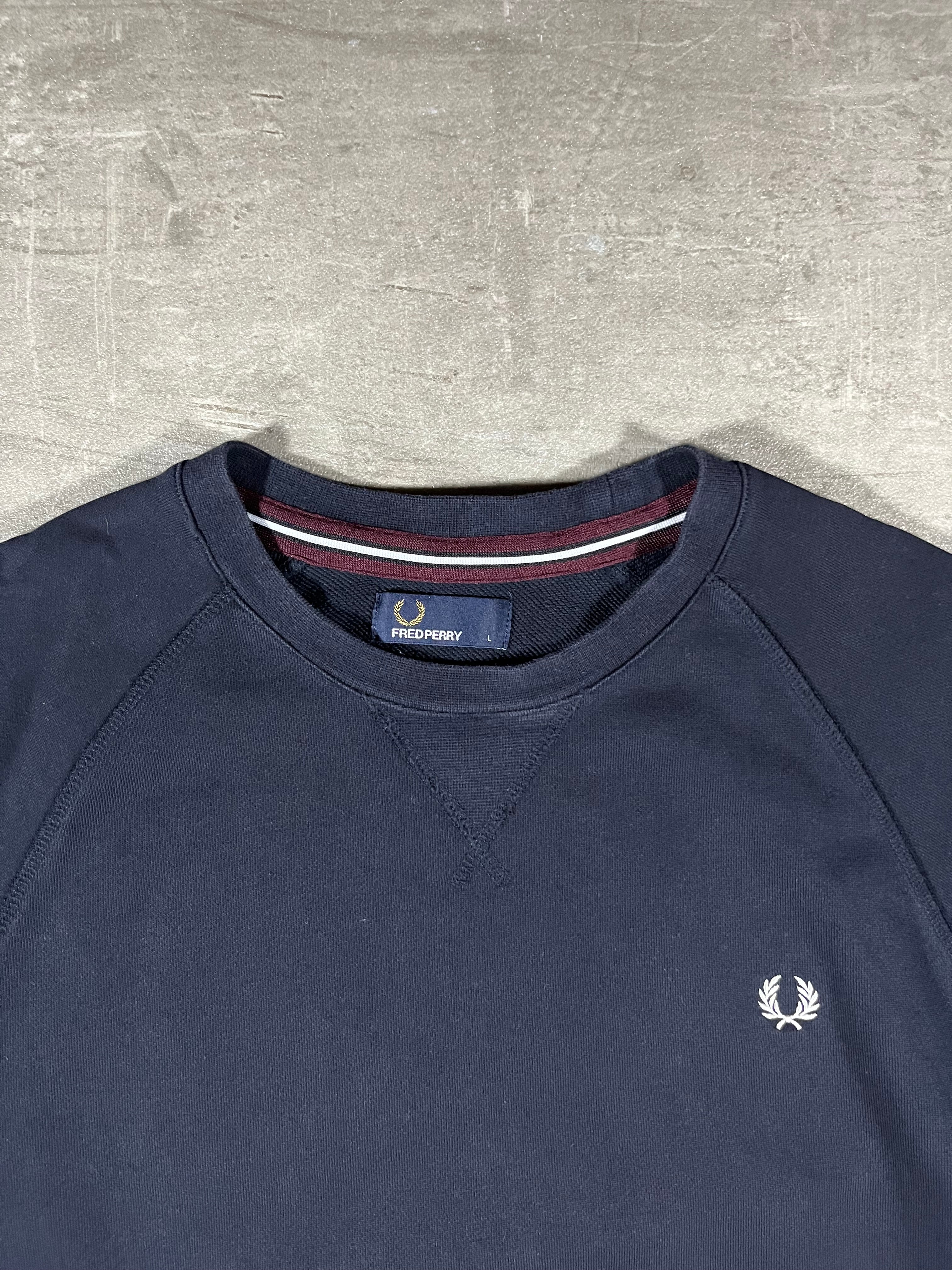 Fred Perry Sweater Schwarz L