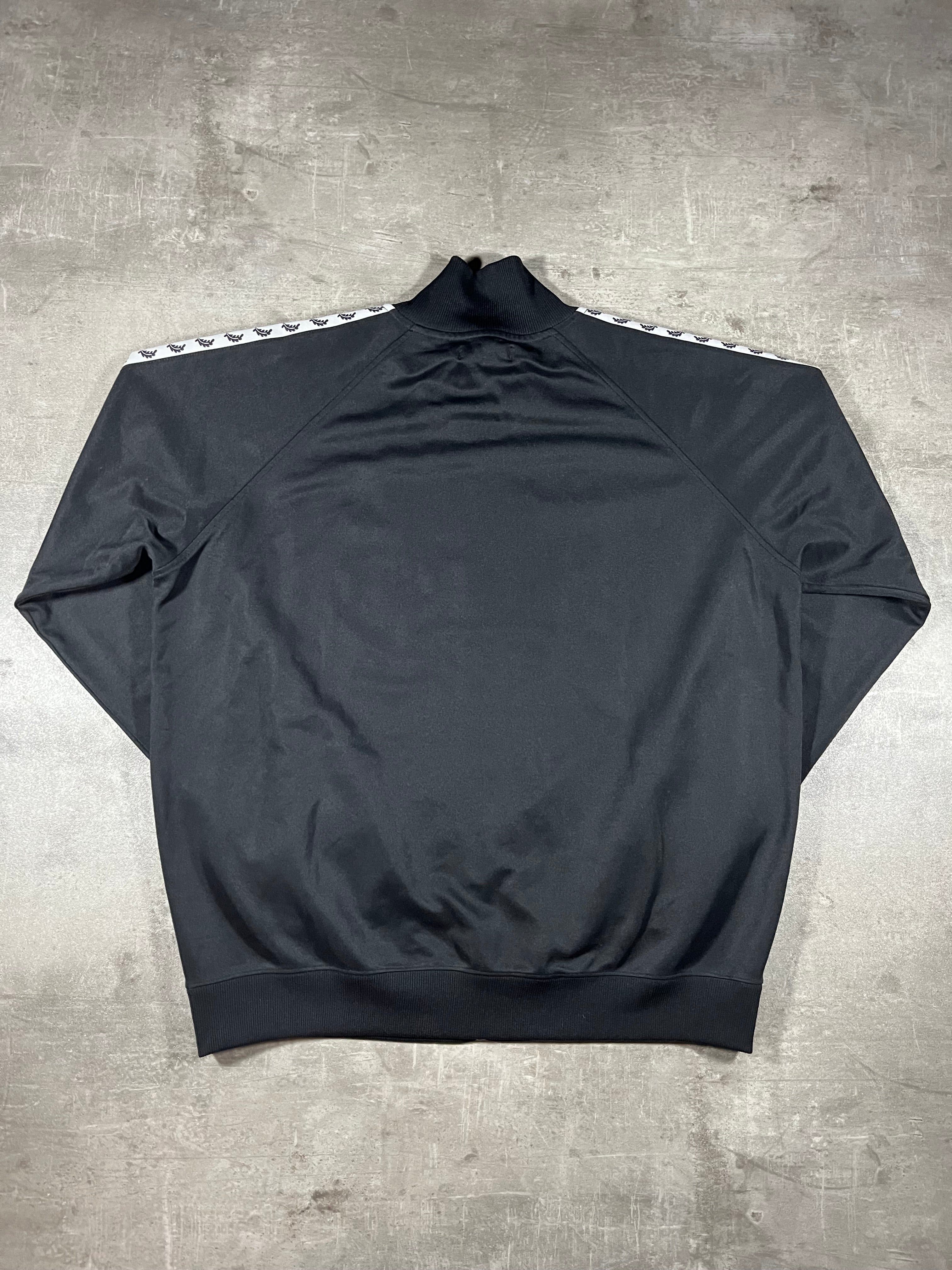 Fred Perry Trainingsjacke Taped Schwarz XXL