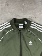 adidas Firebird Trainingsjacke Dunkelgrün S Damen