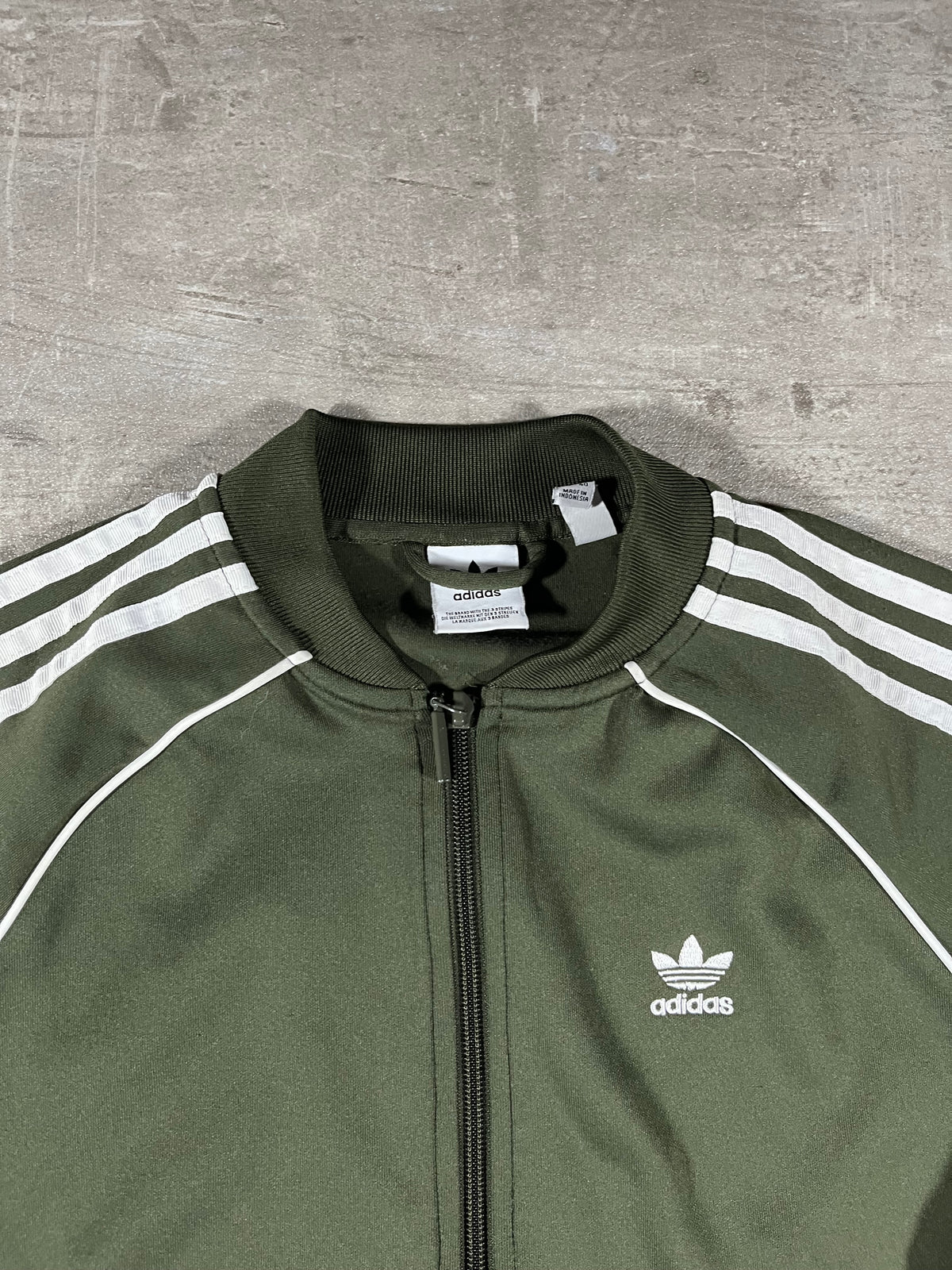 adidas Firebird Trainingsjacke Dunkelgrün S Damen