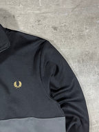 Fred Perry Trainingsjacke Schwarz/ Grau L