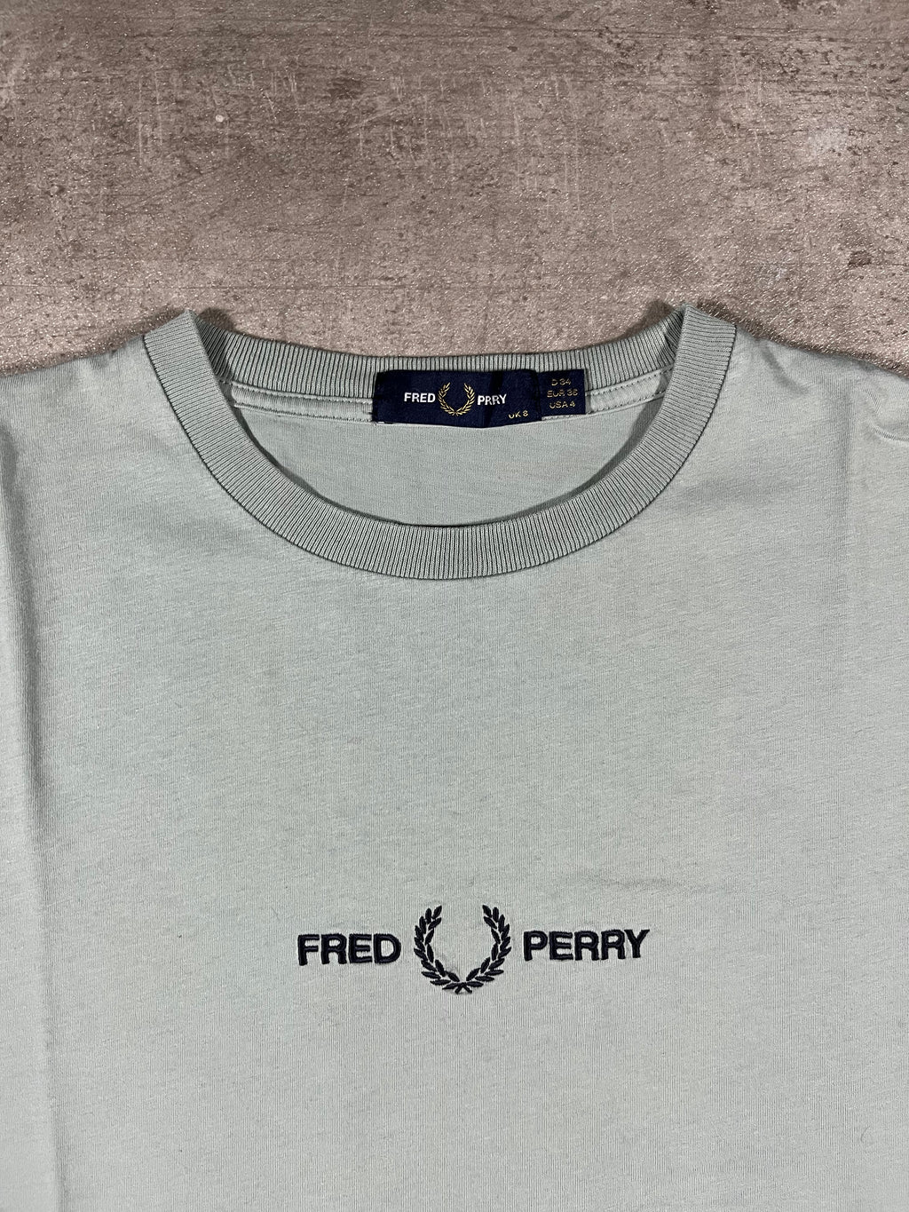 Fred Perry T-shirt Mintgrau S Damen