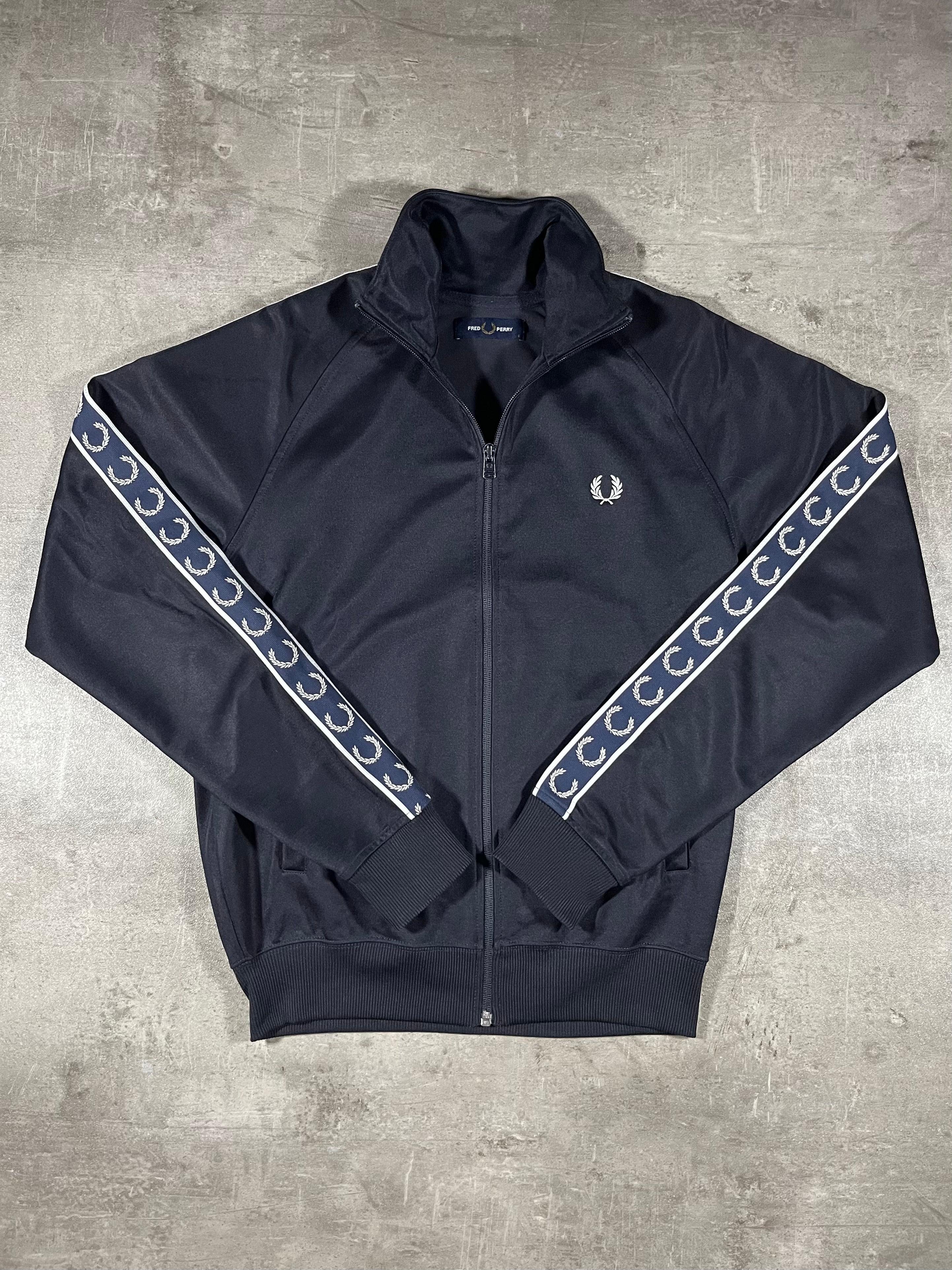 Fred Perry Trainingsjacke Taped Schwarz S