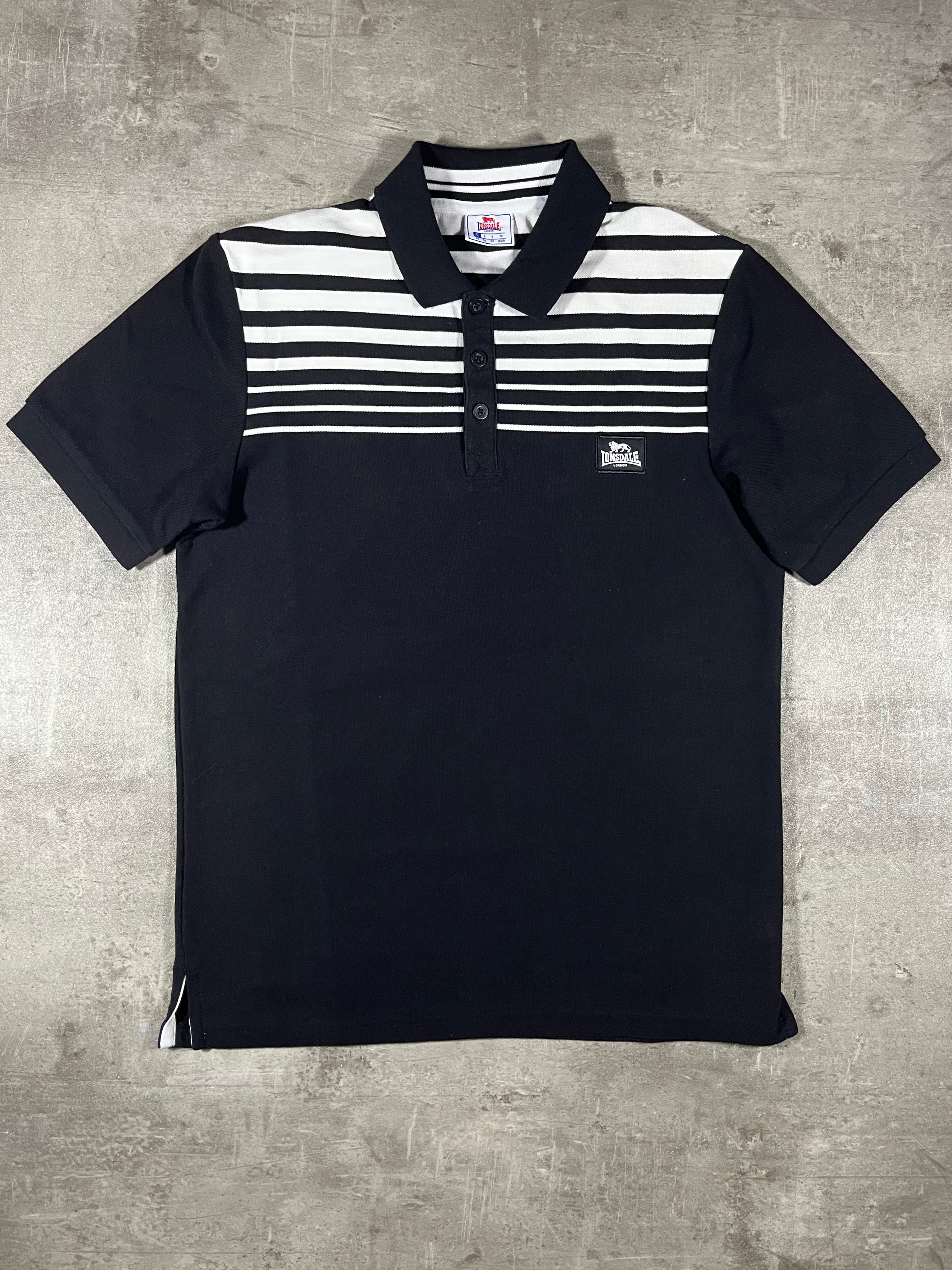 Lonsdale Poloshirt Schwarz/ Weiß S