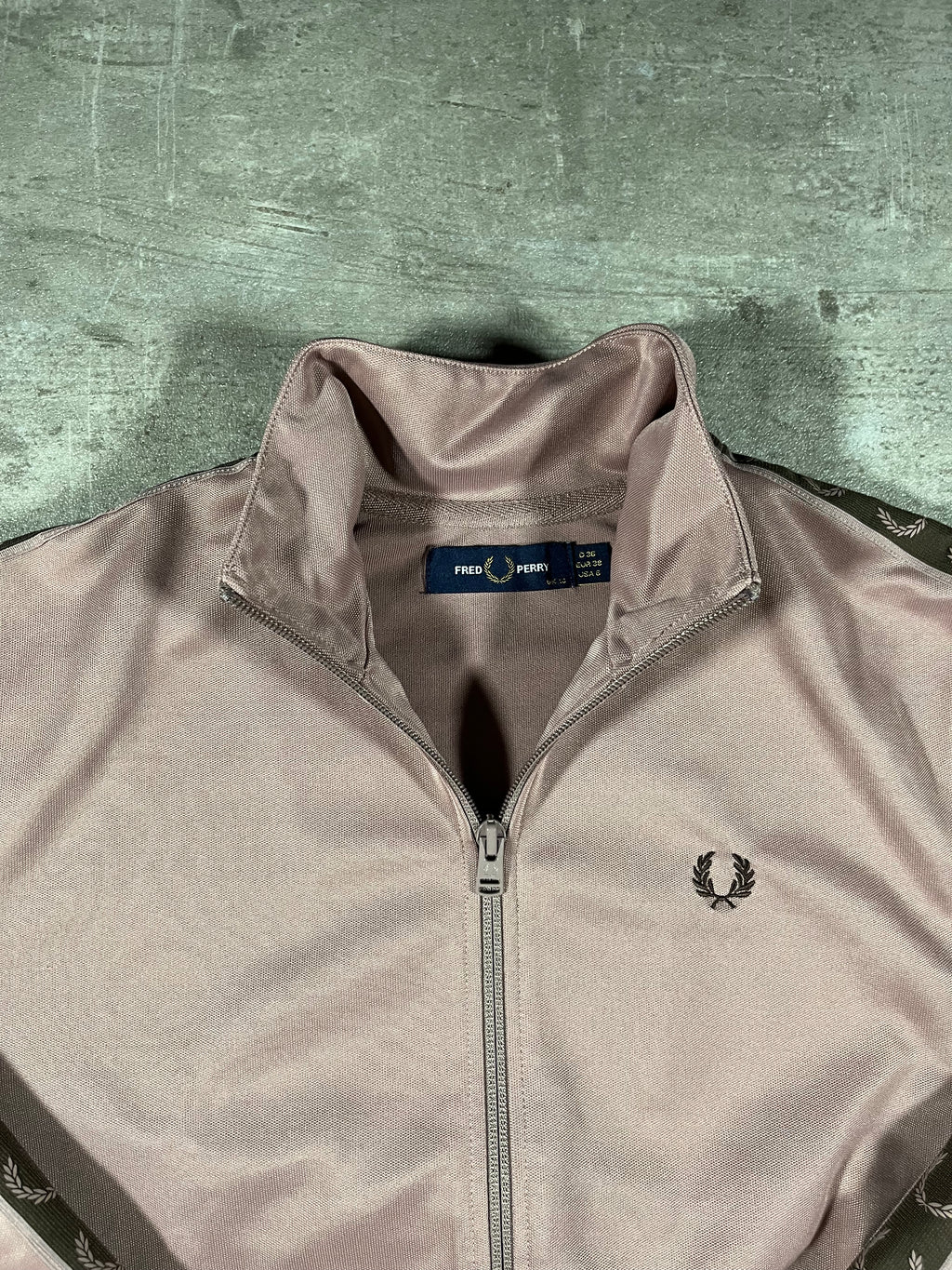 Fred Perry Trainingsjacke Cropped Braun S