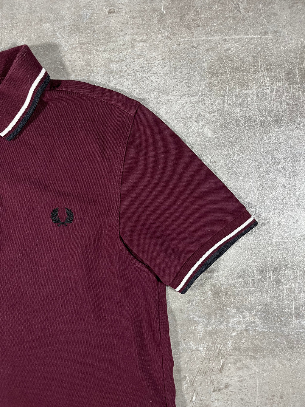 Fred Perry Poloshirt Bordeaux S