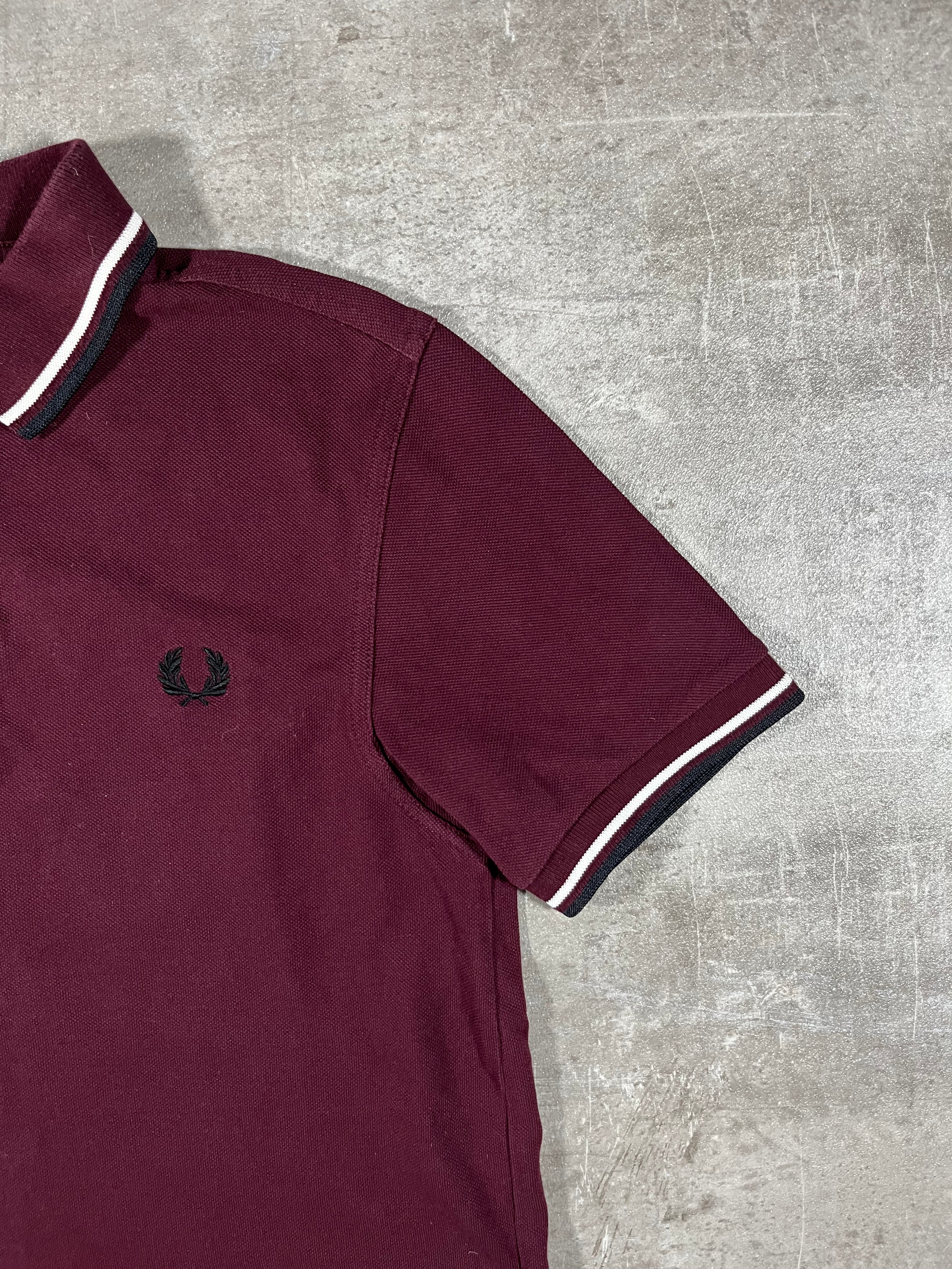 Fred Perry Poloshirt Bordeaux S