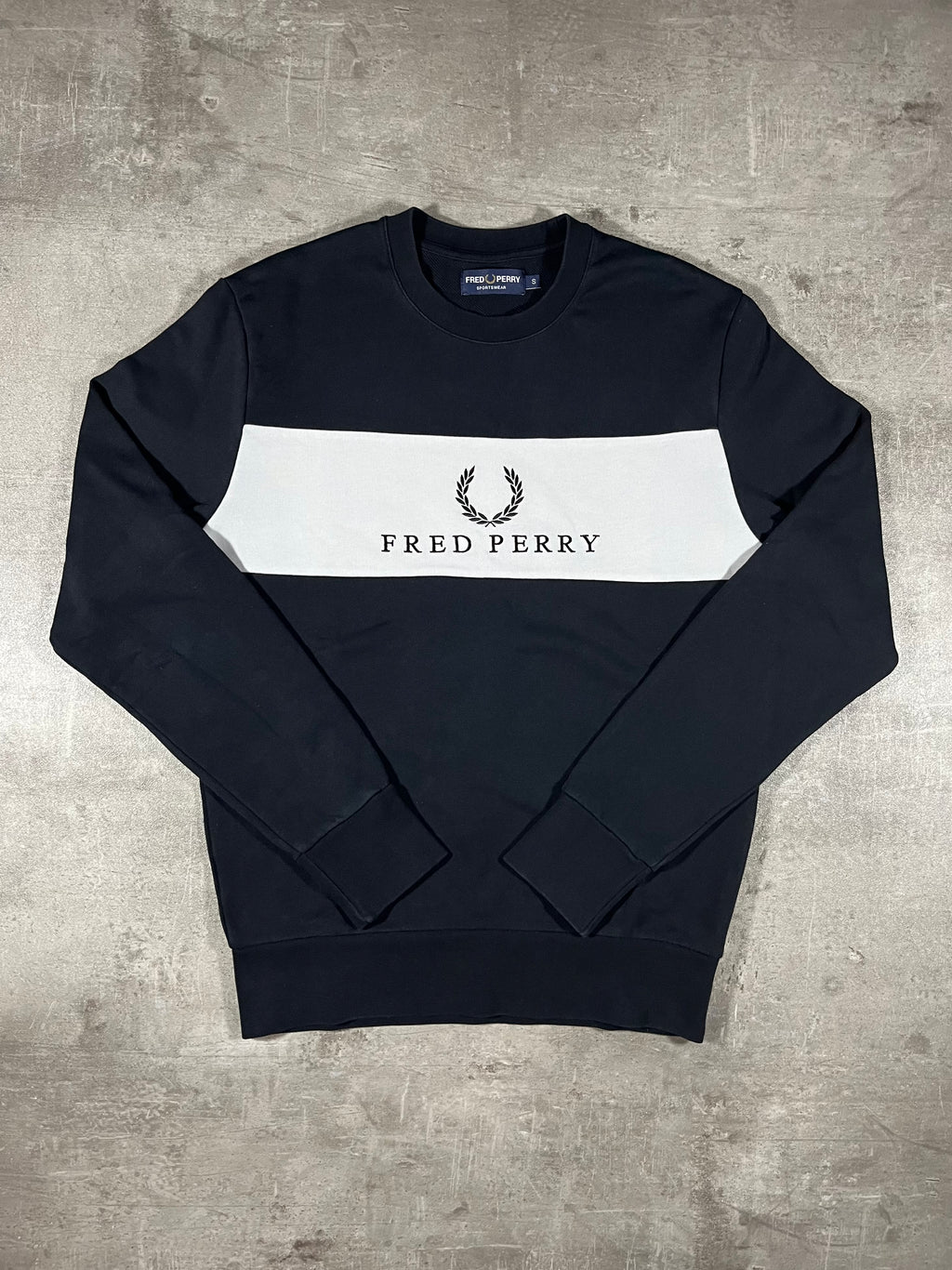 Fred Perry Sweater Schwarz S