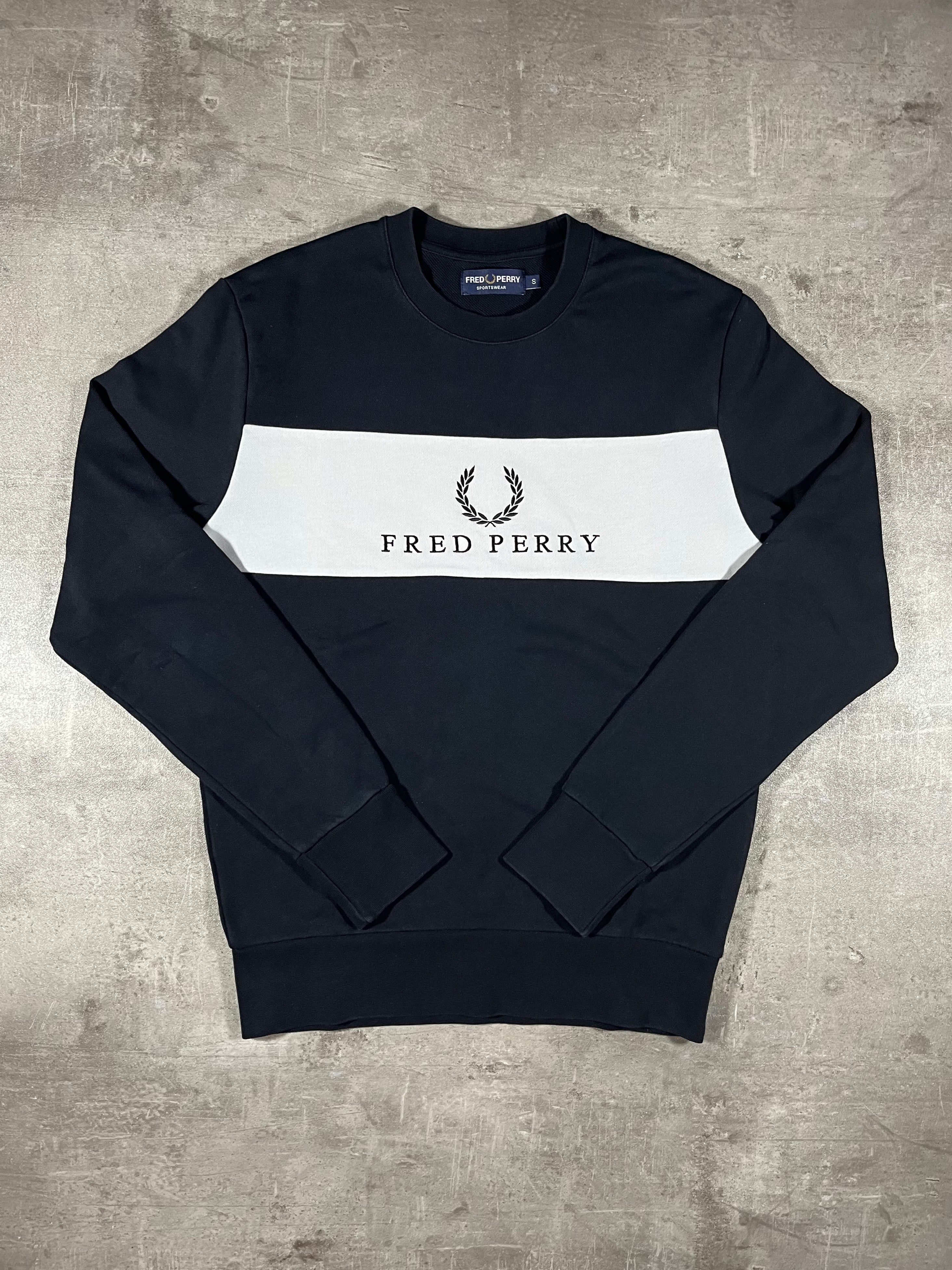 Fred Perry Sweater Schwarz S