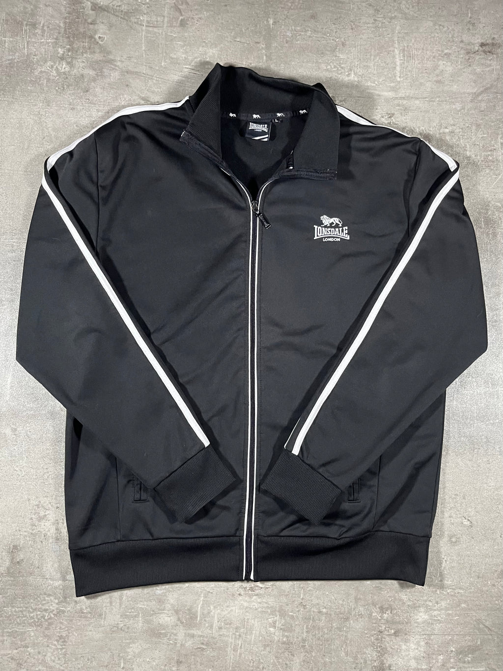 Lonsdale Trainingsjacke Taped Schwarz L