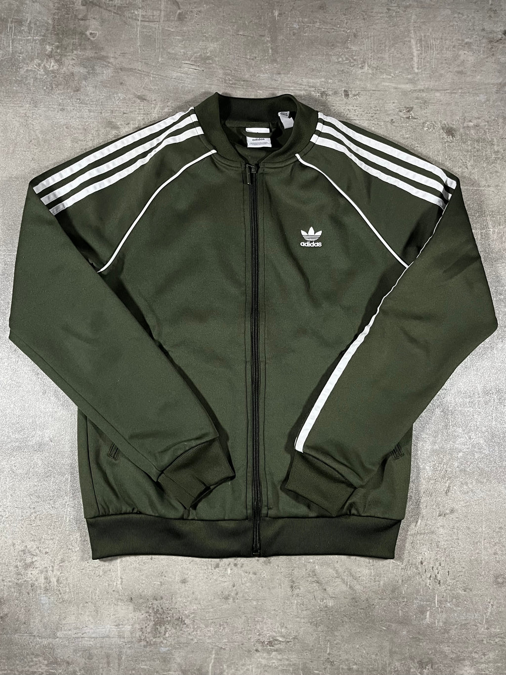 adidas Firebird Trainingsjacke Dunkelgrün S Damen