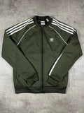 adidas Firebird Trainingsjacke Dunkelgrün S Damen