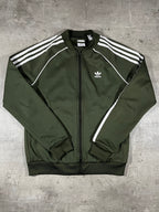 adidas Firebird Trainingsjacke Dunkelgrün S Damen