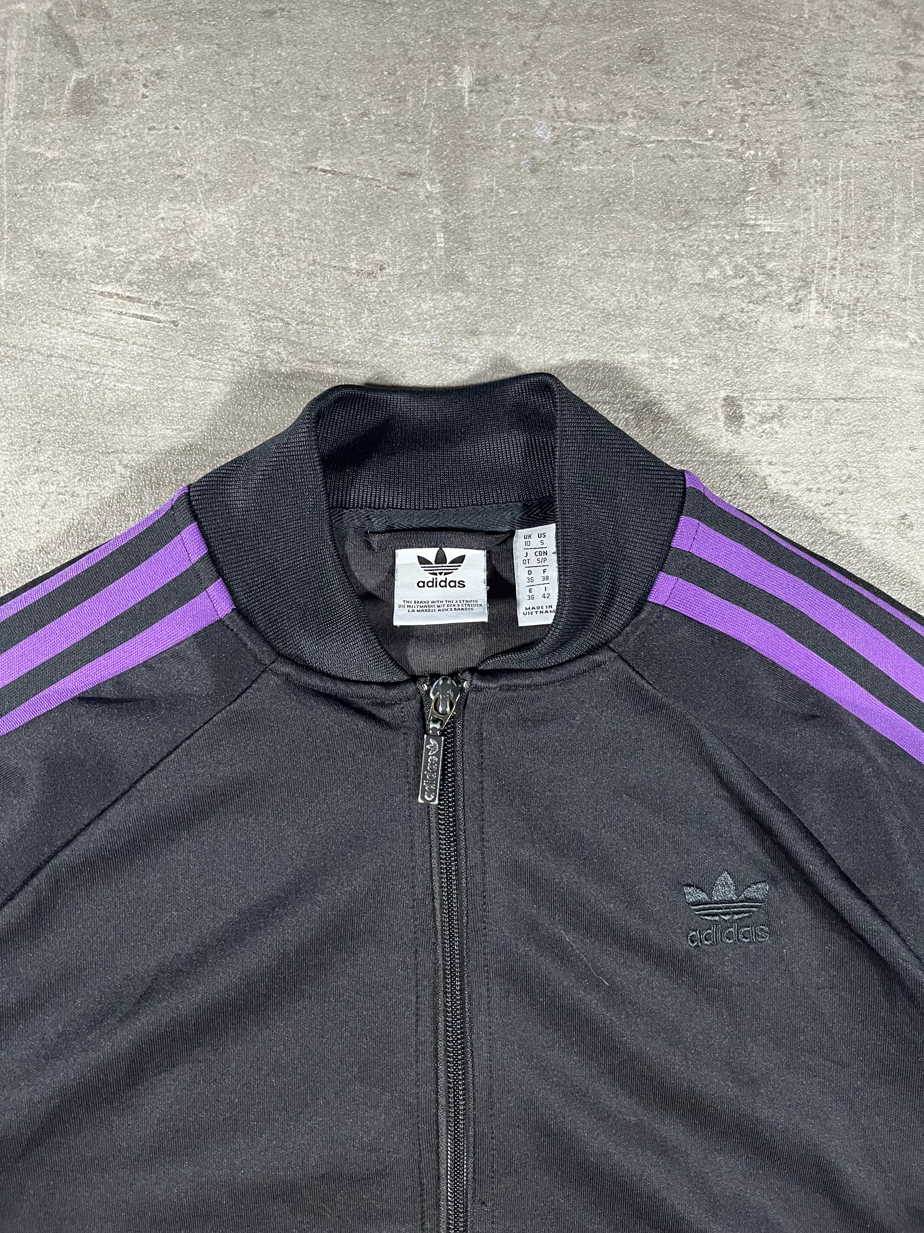 Adidas Firebird Trainingsjacke Schwarz/ Lila S Damen
