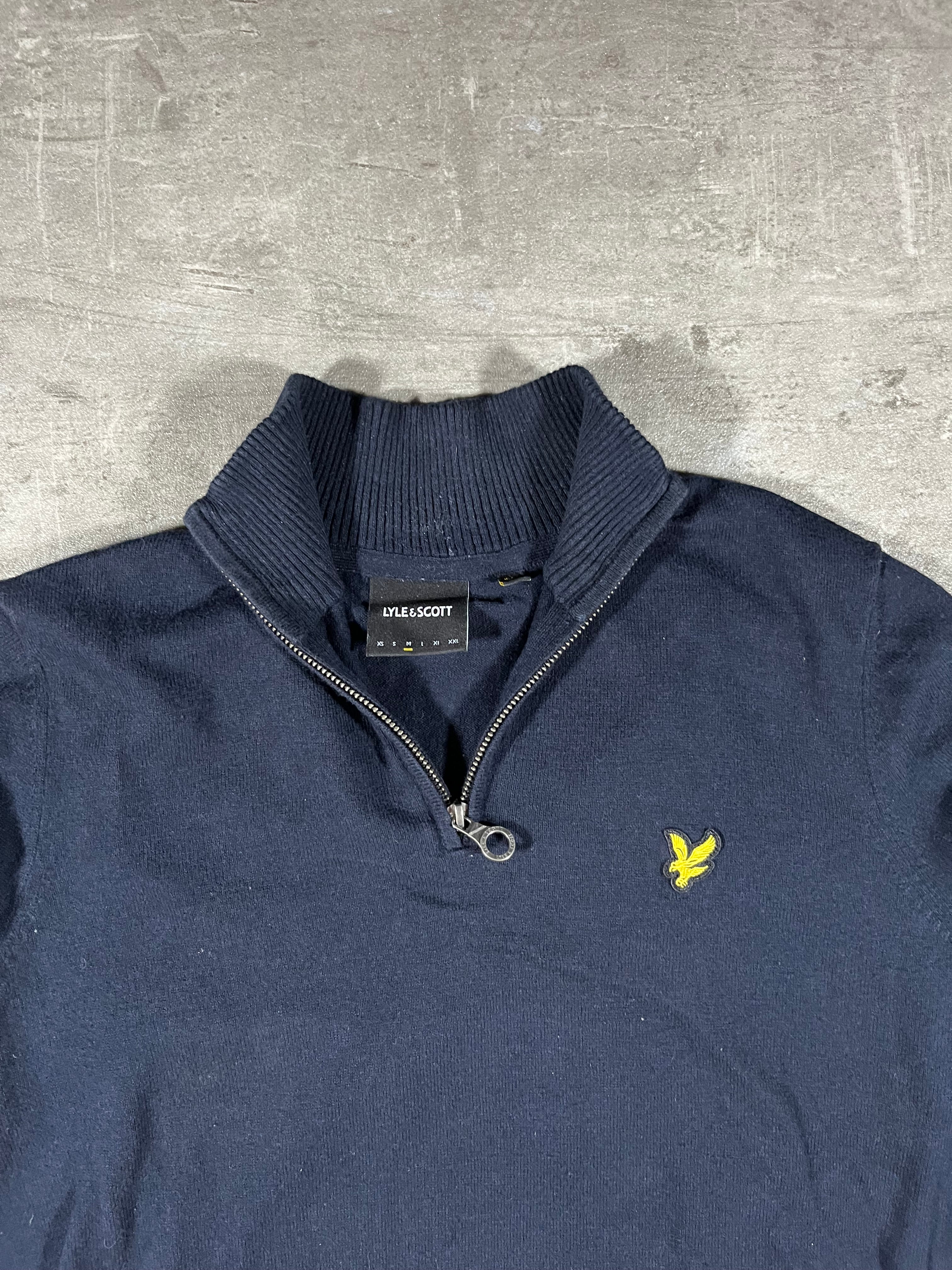 Lyle & Scott Half-Zip Schwarz M