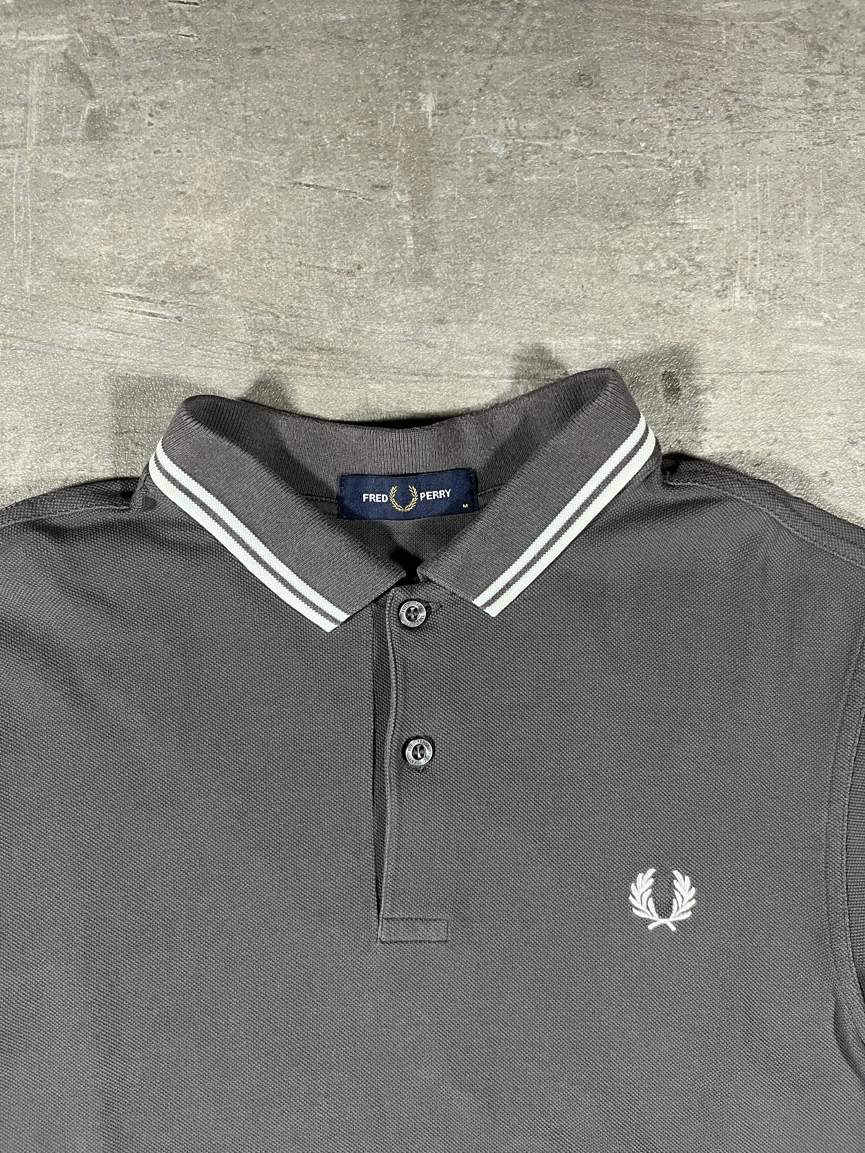 Fred Perry Poloshirt Grau/ Weiß M