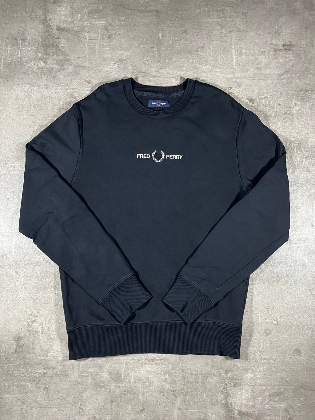 Fred Perry Sweater Schwarz M