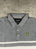 Lyle & Scott Poloshirt Grau/ Weiß M