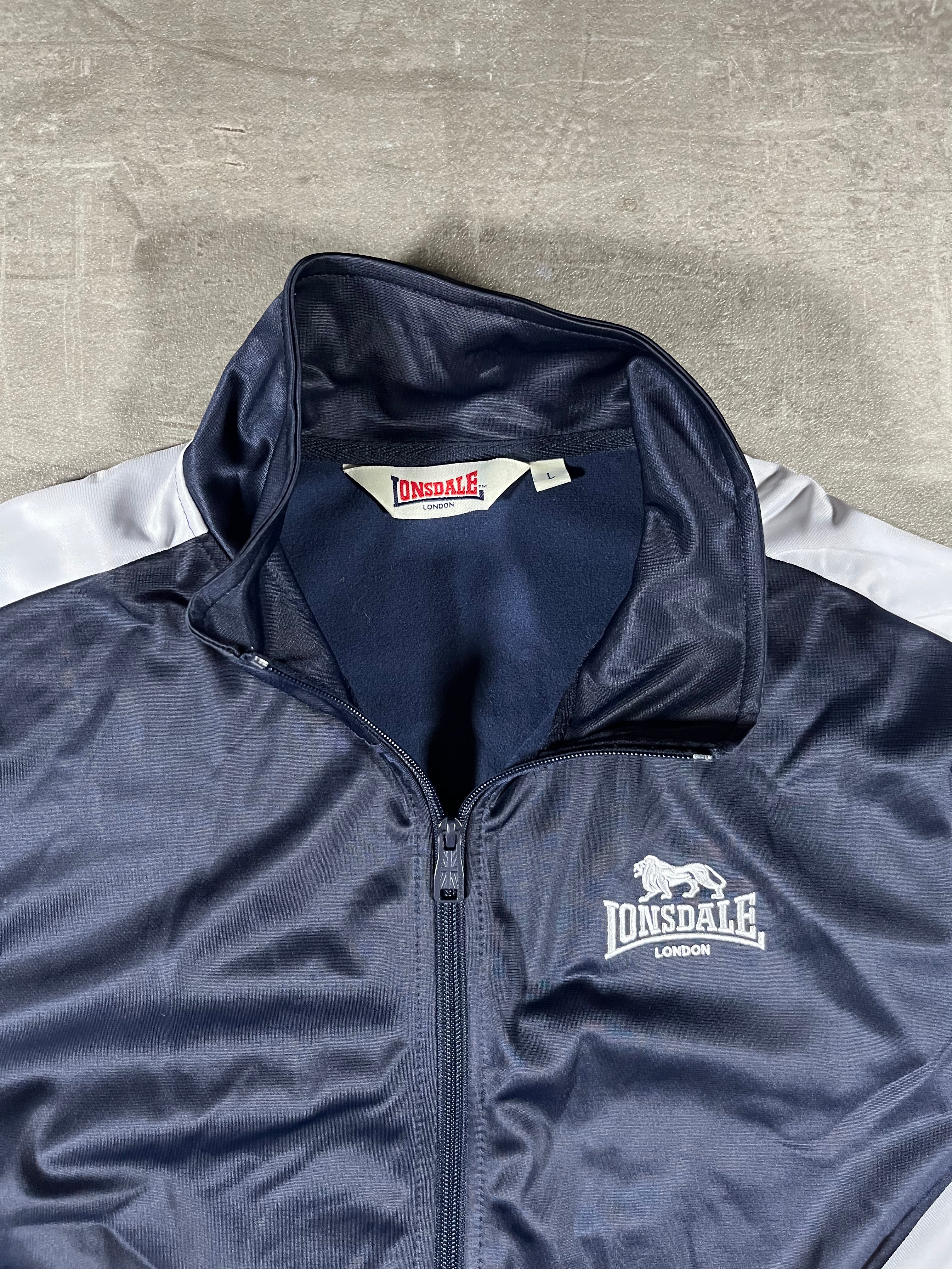 Lonsdale Trainingsjacke Taped Dunkelblau L