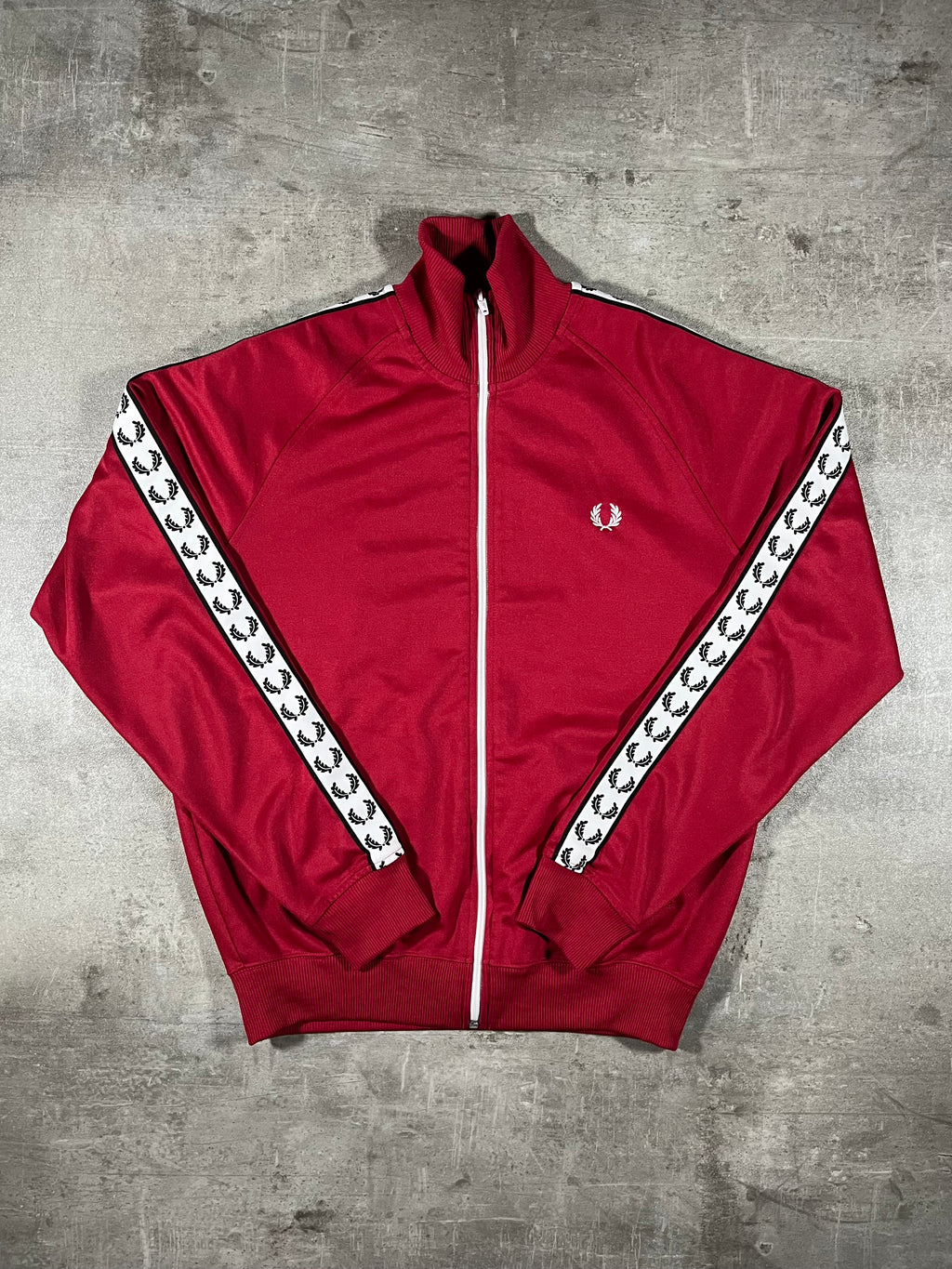 Fred Perry Trainingsjacke Rot M