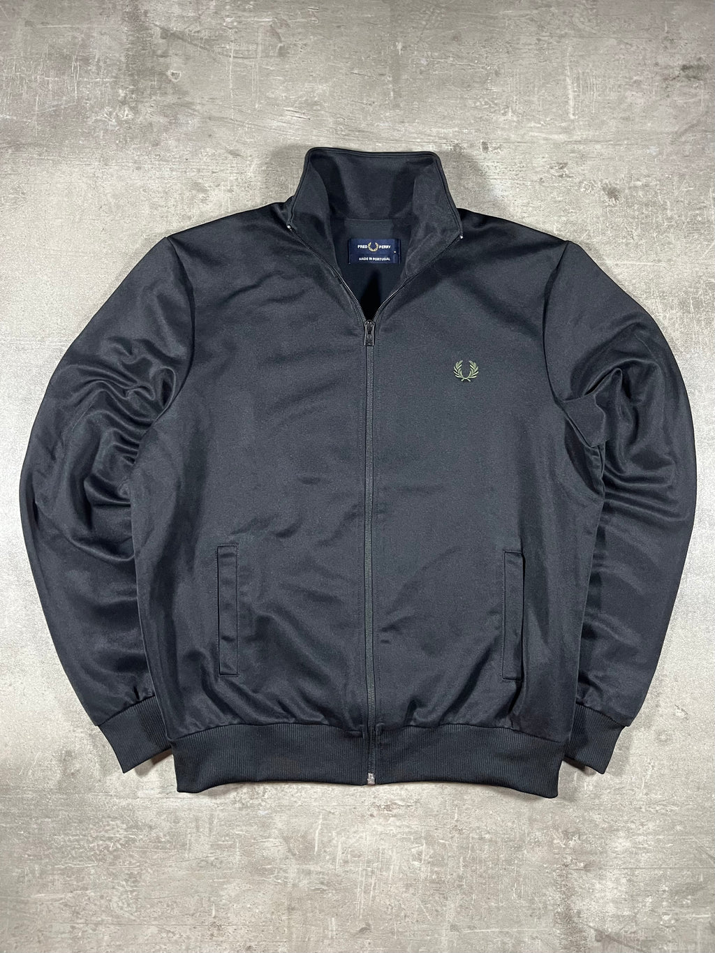 Fred Perry Trainingsjacke Schwarz M