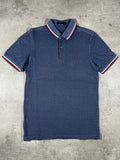 Fred Perry Poloshirt Blau/ Weiß/ Rot S