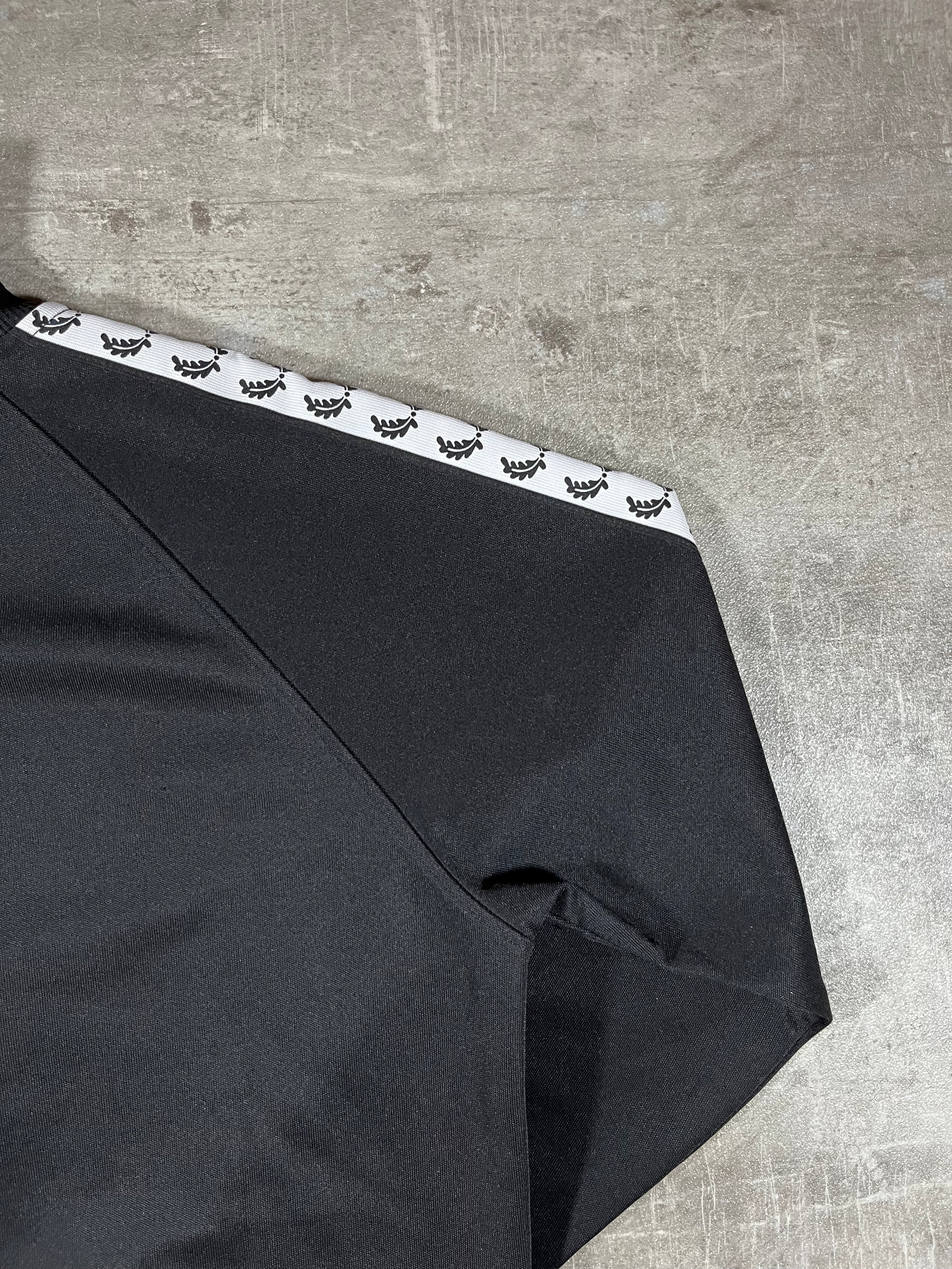 Fred Perry Vintage Trainingsjacke Taped Schwarz S