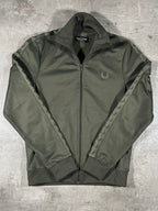 Fred Perry Vintage Trainingsjacke Taped Khaki XS