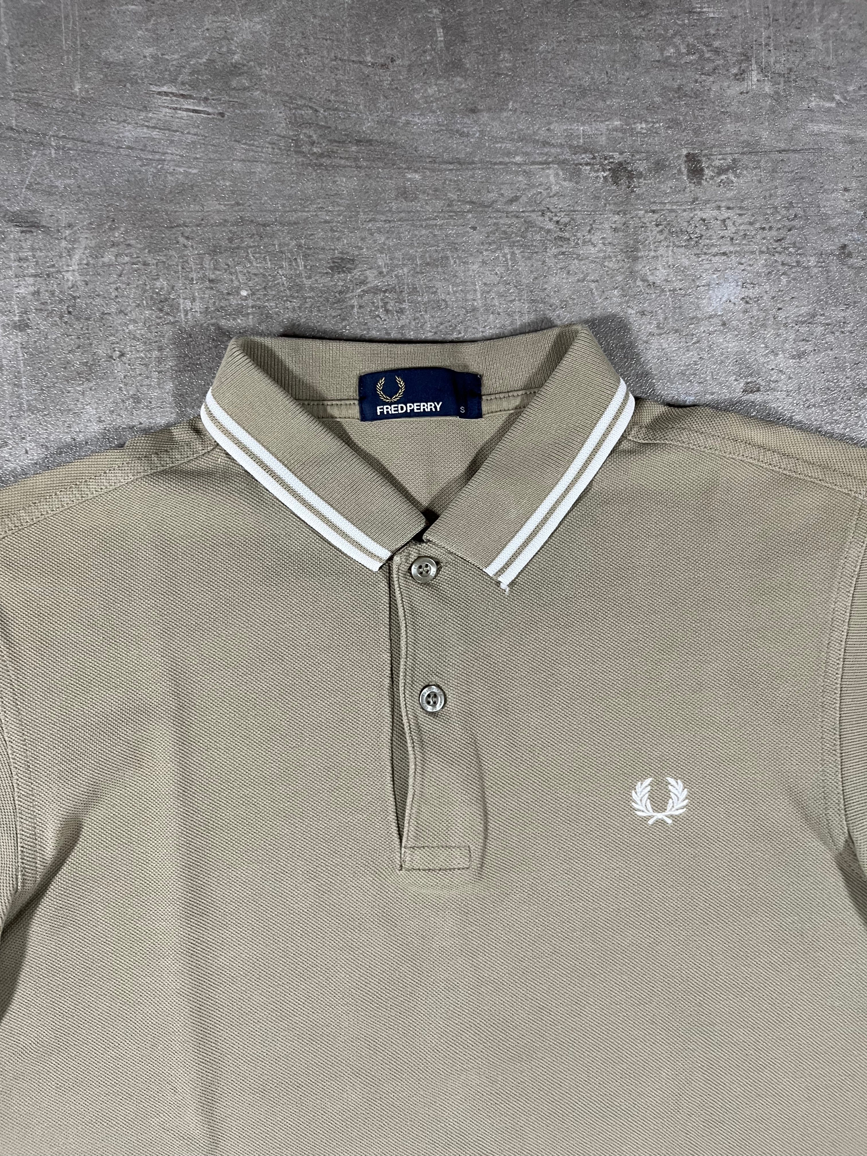 Fred Perry Poloshirt Beige S