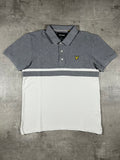 Lyle & Scott Poloshirt Grau/ Weiß M