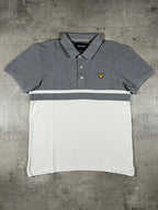 Lyle & Scott Poloshirt Grau/ Weiß M