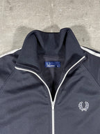 Fred Perry Vintage Trainingsjacke Taped Schwarz M