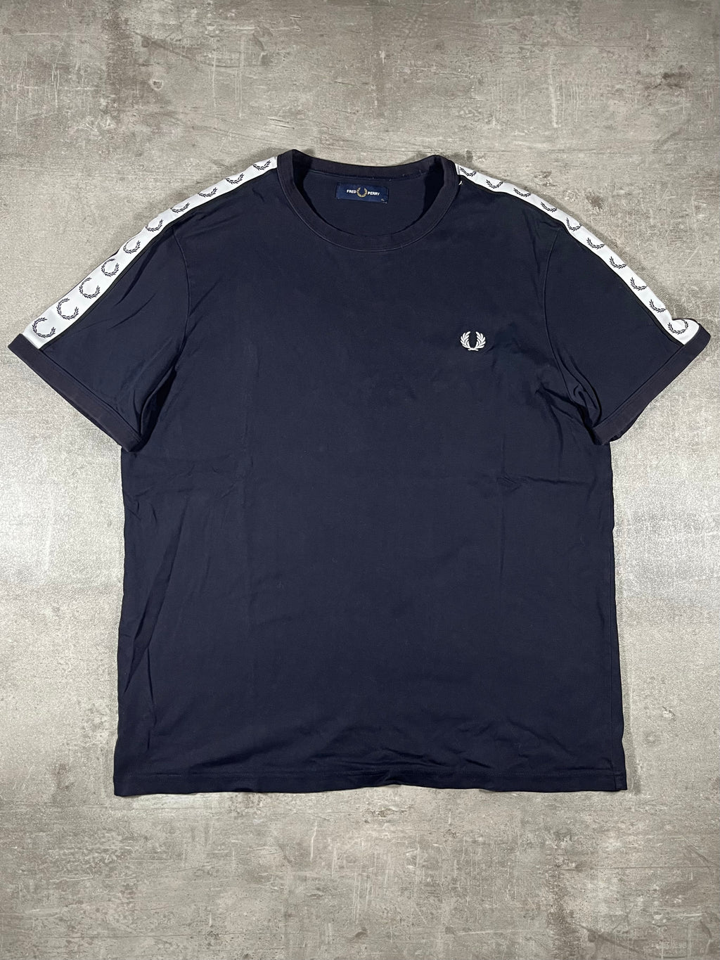 Fred Perry T-shirt Schwarz Taped XL