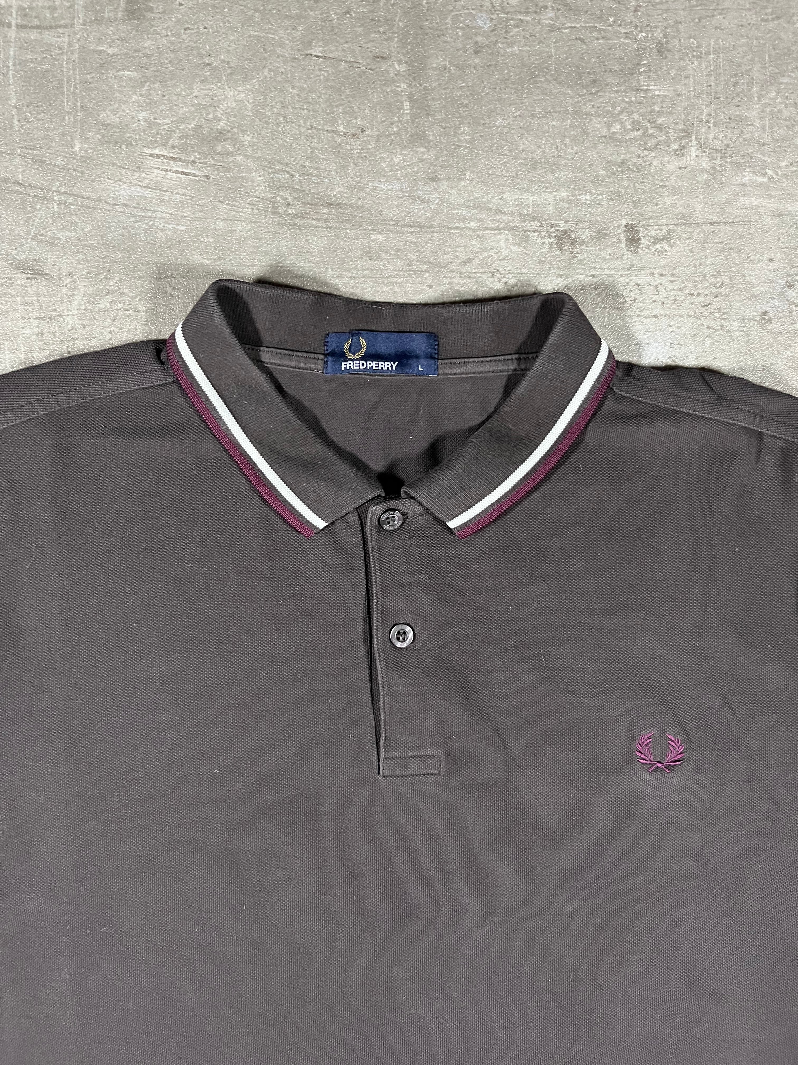 Fred Perry Poloshirt Braun L