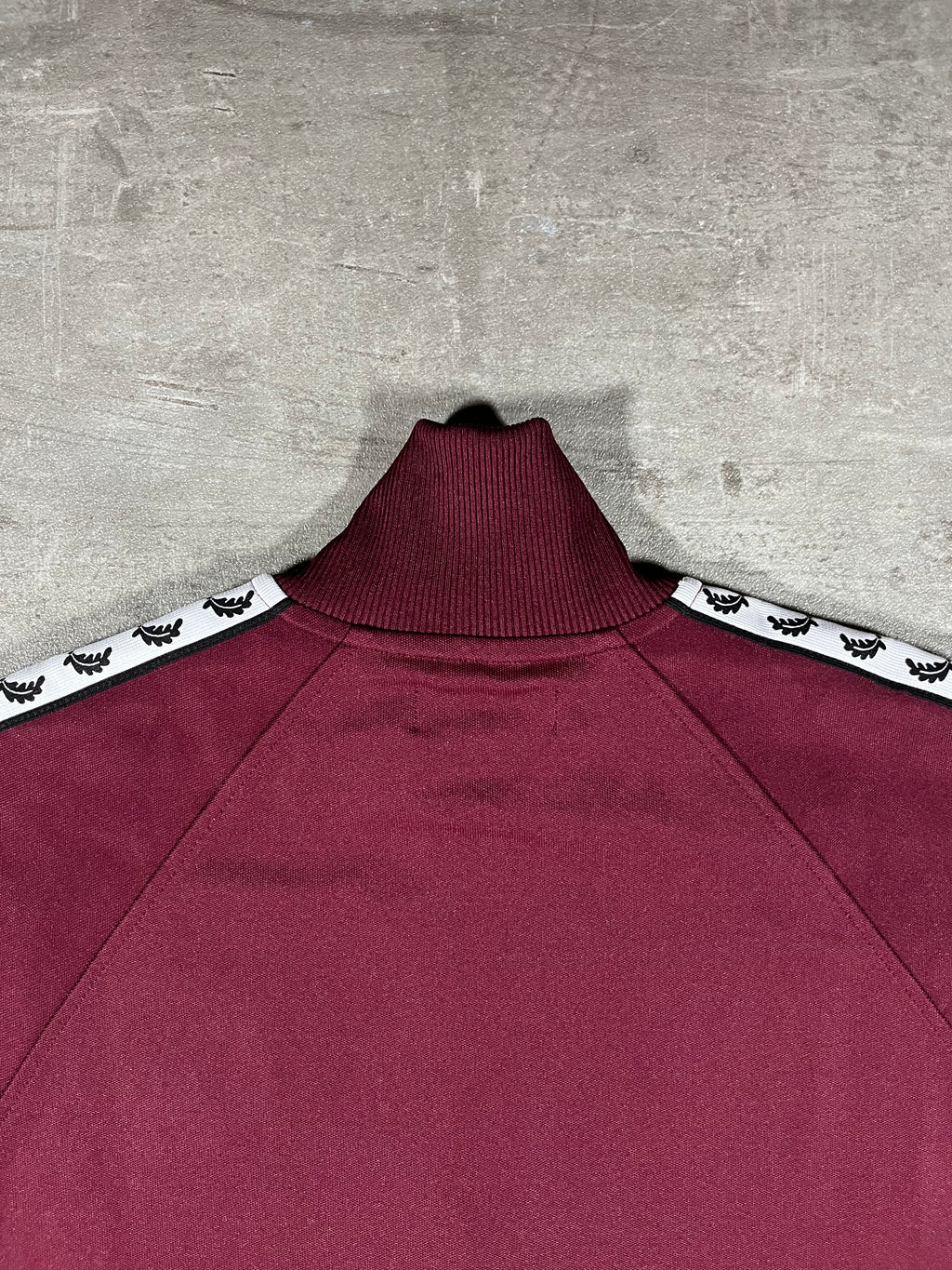 Fred Perry Vintage Trainingsjacke Taped Bordeaux S