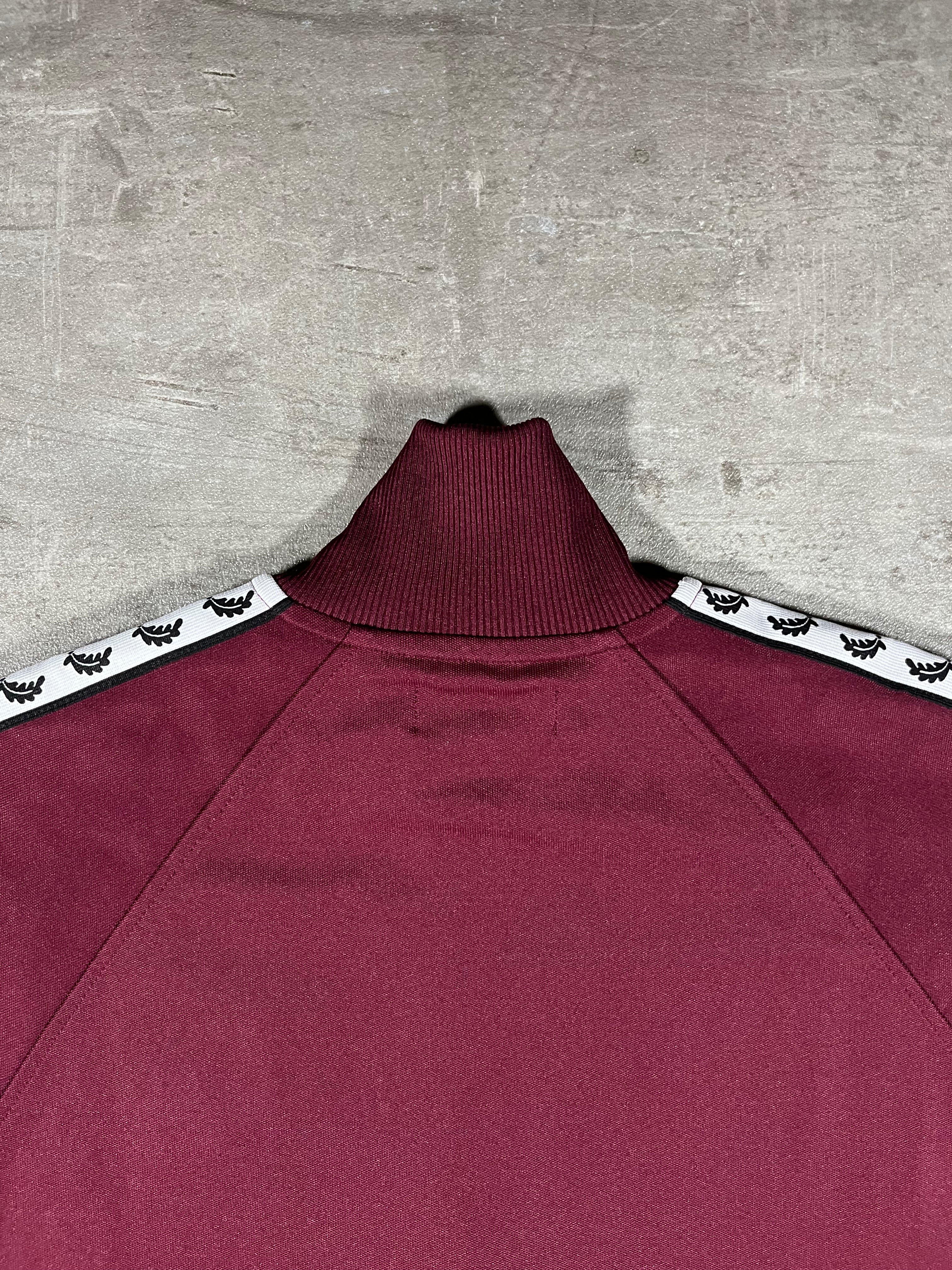 Fred Perry Vintage Trainingsjacke Taped Bordeaux S