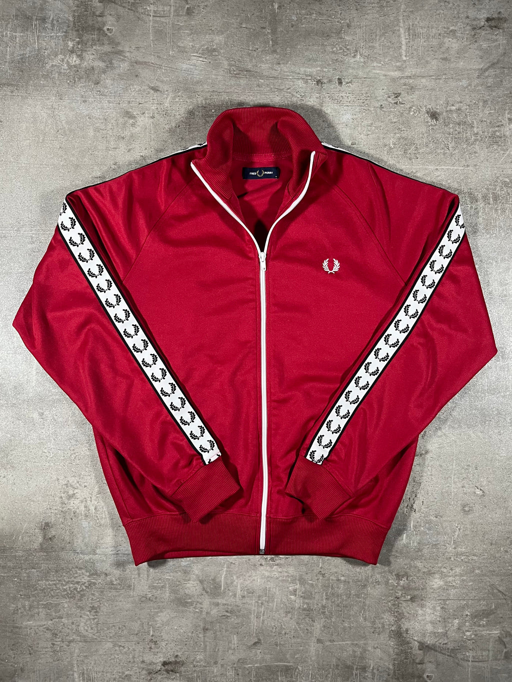 Fred Perry Trainingsjacke Rot M