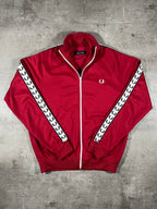 Fred Perry Trainingsjacke Rot M