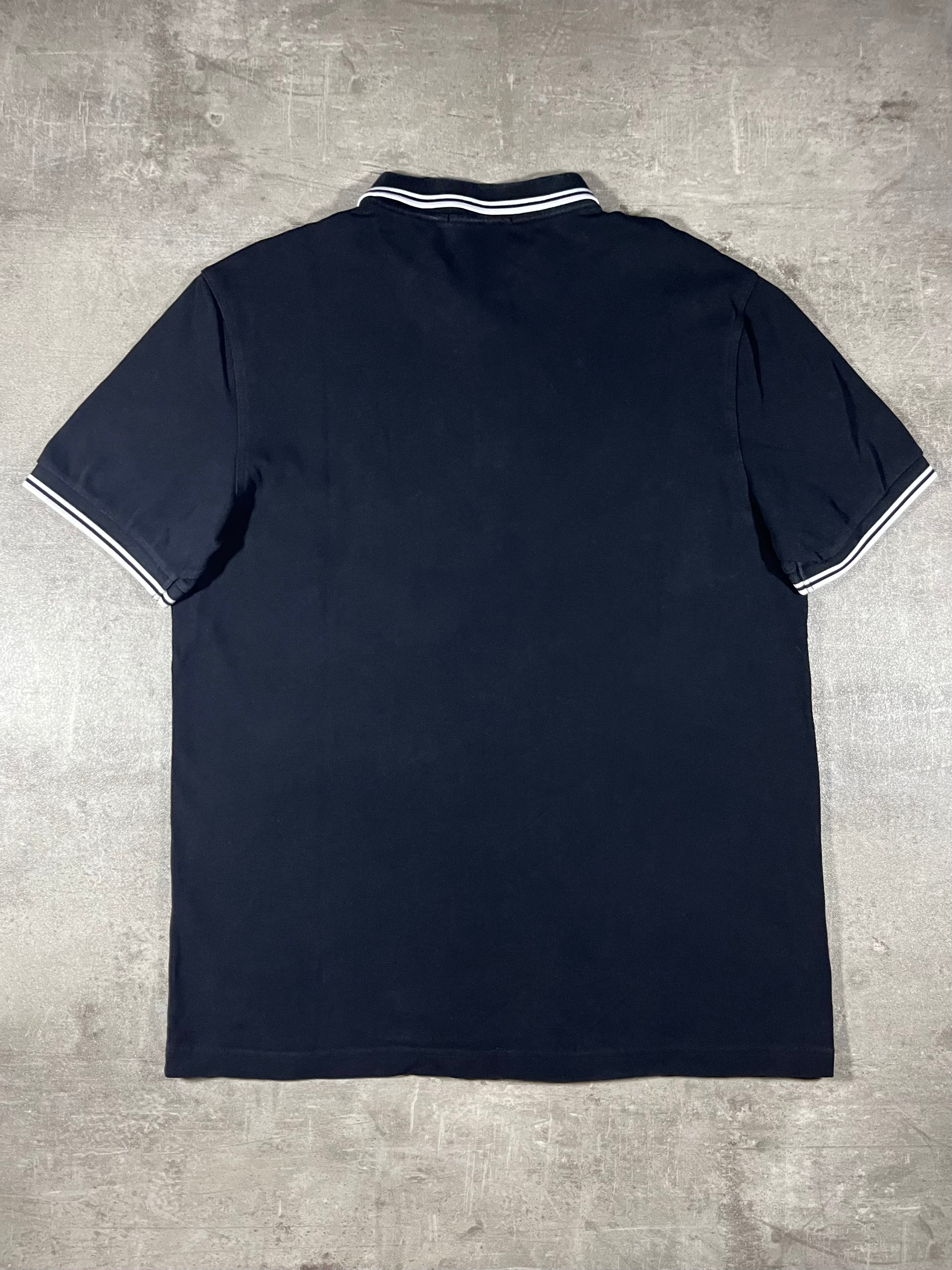 Fred Perry Poloshirt Schwarz/ Weiß XL