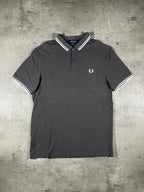 Fred Perry Poloshirt Grau/ Weiß M