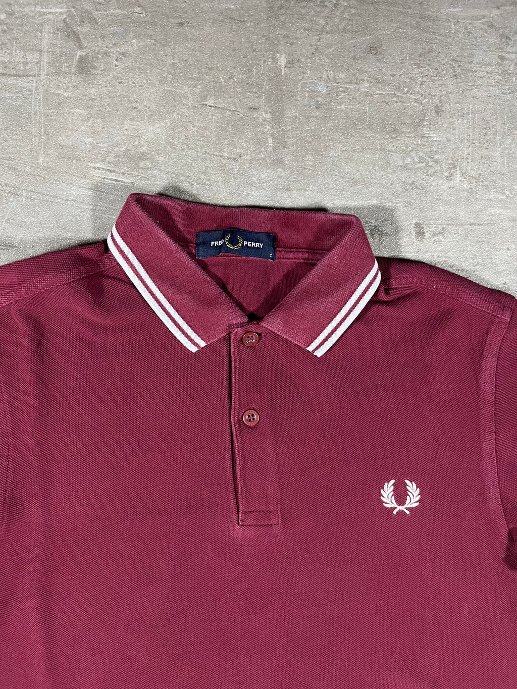 Fred Perry Poloshirt Bordeaux S