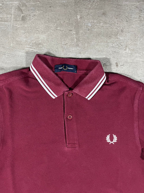 Fred Perry Poloshirt Bordeaux S