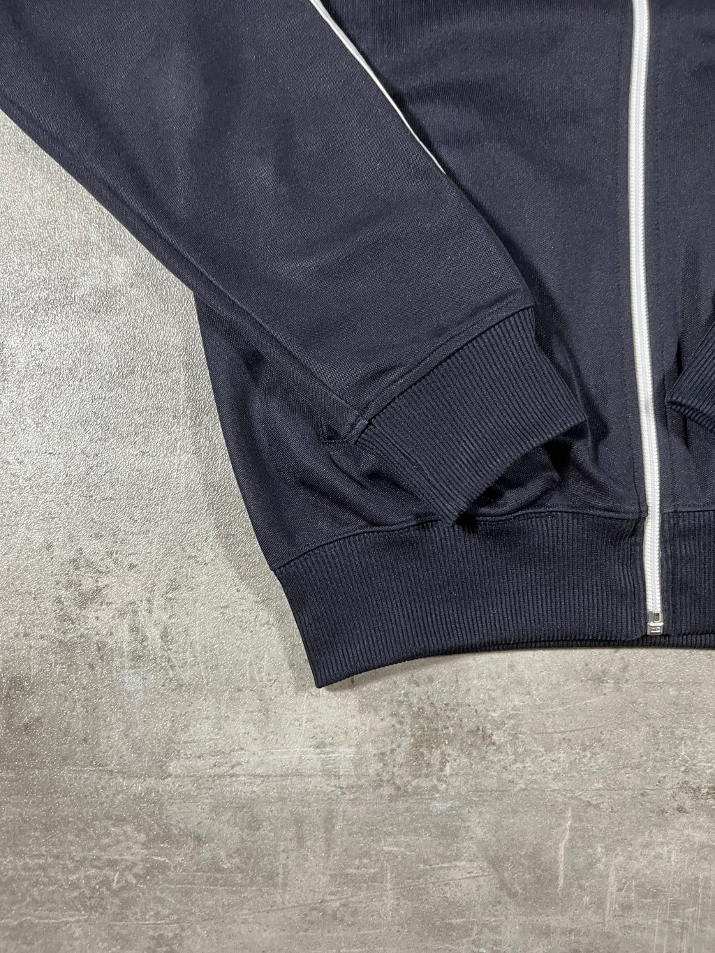 Fred Perry Vintage Trainingsjacke Taped Schwarz/ Weiß XS