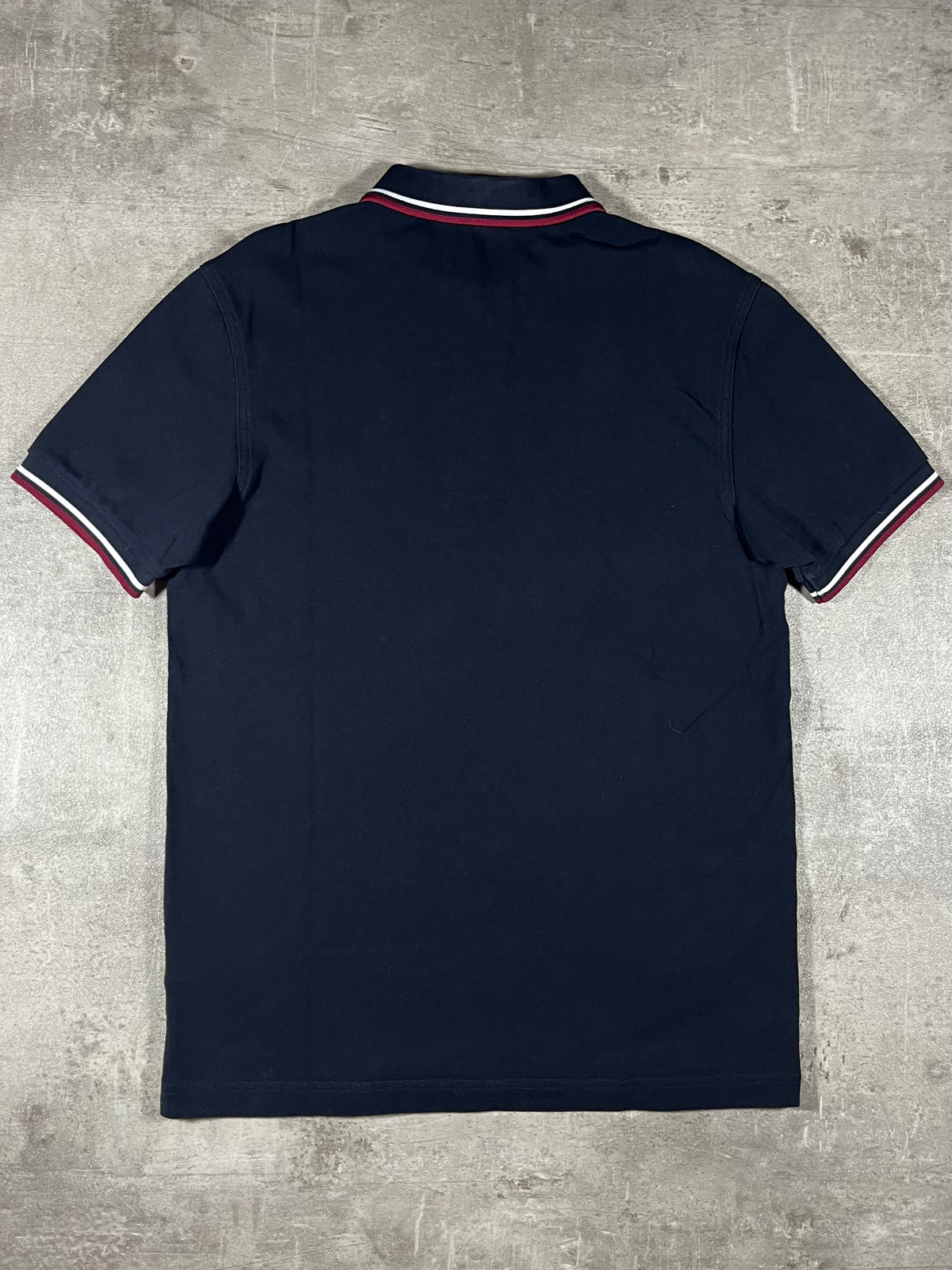 Fred Perry Poloshirt Schwarz/ Weiß/ Rot S