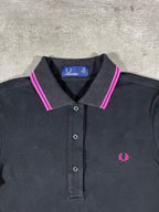 Fred Perry Poloshirt Schwarz/ Pink XS Damen
